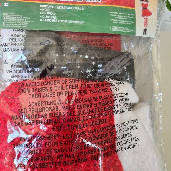 Adult Women's Merry Kiss Me Costume Size Large - Picture 4 of 4